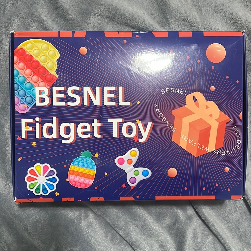 Besnel Fidget Toys 23 Pieces Sensory Toy Set With Pop Bubble